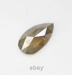 0.64 CT 12.6 MM Natural Loose Pear Shape Diamond Grey Color pear Cut diamond