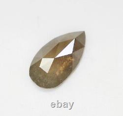 0.64 CT 12.6 MM Natural Loose Pear Shape Diamond Grey Color pear Cut diamond