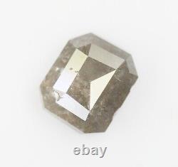 0.92 Ct Natural Loose Diamond Grey Diamond Emerald Cut Rustic Diamond For Ring
