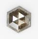 1.02 Ct Natural Hexagon Cut Loose Diamond Grey Hexagon Shape Diamond For Ring