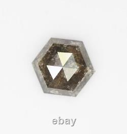 1.02 Ct Natural Hexagon Cut Loose Diamond Grey Hexagon Shape Diamond For Ring