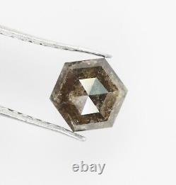 1.02 Ct Natural Hexagon Cut Loose Diamond Grey Hexagon Shape Diamond For Ring