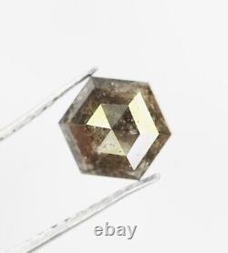 1.02 Ct Natural Hexagon Cut Loose Diamond Grey Hexagon Shape Diamond For Ring