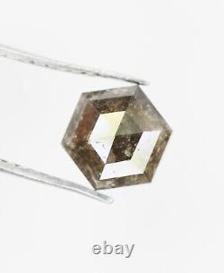 1.02 Ct Natural Hexagon Cut Loose Diamond Grey Hexagon Shape Diamond For Ring