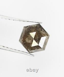 1.02 Ct Natural Hexagon Cut Loose Diamond Grey Hexagon Shape Diamond For Ring