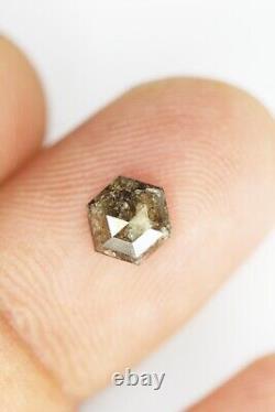 1.02 Ct Natural Hexagon Cut Loose Diamond Grey Hexagon Shape Diamond For Ring