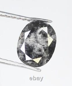 1.09 Ct Natural Oval Cut Loose Diamond Grey Color oval Rustic diamond for Ring