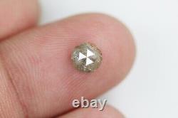 1.11 Ct Natural Loose Grey Color Round Rose Cut Beautiful Engagement Diamond