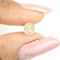 1.18 Ct Natural Loose Diamond, Oval Diamond, Grey Diamond, KDL7406