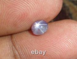 1.20 Ct Natural Untreated 6 Rays Gray Star Sapphire Gemstone Sri Lanka New