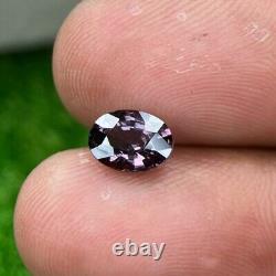 1.27 Cts natural looseSpinel Purple Grey oval Shape Step cut Tanzania