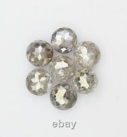 1.28 Ct Natural Loose Round Rose Cut Fancy Grey Color Diamond For Jewelry