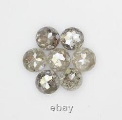 1.28 Ct Natural Loose Round Rose Cut Fancy Grey Color Diamond For Jewelry