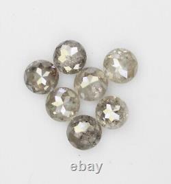 1.28 Ct Natural Loose Round Rose Cut Fancy Grey Color Diamond For Jewelry