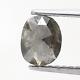1.31ct Natural Loose Grey Color Oval Rosecut Beautiful Engagement Diamond