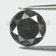 1.32 Ct Natural Loose Diamond Round Black Grey Color I3 Clarity 6.70 Mm L8413