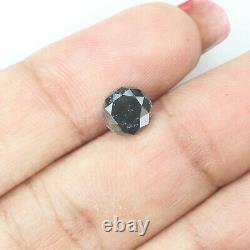 1.32 Ct Natural Loose Diamond Round Black Grey Color I3 clarity 6.70 MM L8413