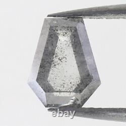 1.34 CT Natural Loose Diamond Coffin Black Grey Color 8.26 MM KDL9277