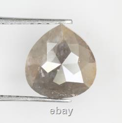 1.41 Ct Natural Loose Pear Diamond Grey Diamond Pear Cut Rustic Diamond For Ring