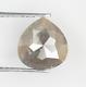 1.41 Ct Natural Loose Pear Diamond Grey Diamond Pear Cut Rustic Diamond For Ring