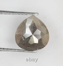 1.41 Ct Natural Loose Pear Diamond Grey Diamond Pear Cut Rustic Diamond For Ring