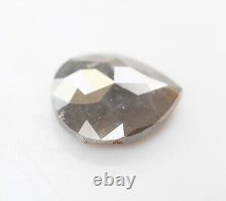 1.41 Ct Natural Loose Pear Diamond Grey Diamond Pear Cut Rustic Diamond For Ring