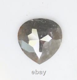 1.41 Ct Natural Loose Pear Diamond Grey Diamond Pear Cut Rustic Diamond For Ring