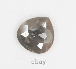 1.41 Ct Natural Loose Pear Diamond Grey Diamond Pear Cut Rustic Diamond For Ring