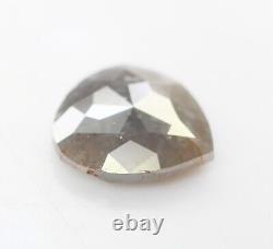 1.41 Ct Natural Loose Pear Diamond Grey Diamond Pear Cut Rustic Diamond For Ring