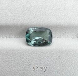 1.72 Carat Natural Grey Tourmaline 10x8 mm Cushion Cut Loose Gemstone