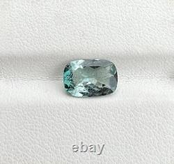 1.72 Carat Natural Grey Tourmaline 10x8 mm Cushion Cut Loose Gemstone