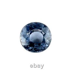 1.82ct FINE Grey Blue Titanium Spinel Oval Cut Rare Gemstone 7.2x7mm Loose Gem