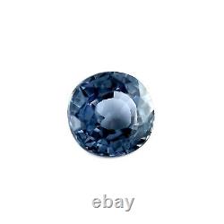1.82ct FINE Grey Blue Titanium Spinel Oval Cut Rare Gemstone 7.2x7mm Loose Gem