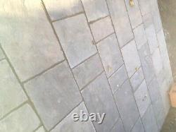 £10 per m2 indian sandstone paving grey