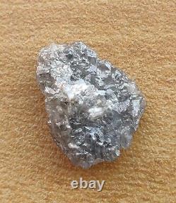 11.63 Ct Raw Uncut Diamond Light Silver Grey Color Natural Loose Rough Diamond