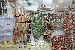 12.4KG Job Lot Mixed Costume Ethnic Gemstone Jewellery Bracelets Necklaces £1500