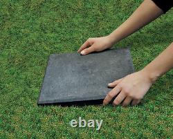 12 x 12 Stomp Stone Landscaping Patio Paver Recycled Rubber Faux Natural Slate