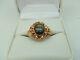 14k Yellow Gold Star Sapphire Ring Size 4 1/2