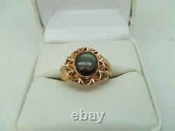 14k yellow gold star sapphire ring size 4 1/2