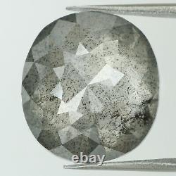 15.49 Ct Natural Loose Diamond Oval Black Grey Color I3 Clarity 16.20MM KDL8312
