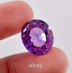 15.95 Ct Natural Ceylon Musgravite Purple Gray Oval Loose Gem Certified 16x14 MM