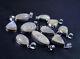 15 Pieces Natural African Moonstone Gemstone 925 Solid Silver Designer Pendants