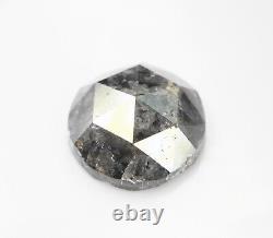 17.68 Ct Natural Loose Round Rose Cut Grey Faceted Beautiful Engagement Diamond
