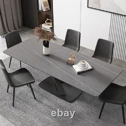 180 CM Grey Stone Modern Dining Table
