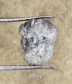 2.03 CT Natural Loose Rough Diamond Grey Raw Irregular Shape for Jewelry Use