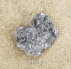 2.30ct Natural Loose Rough Diamond Silver Grey Color Raw Irregular Shape Diamond