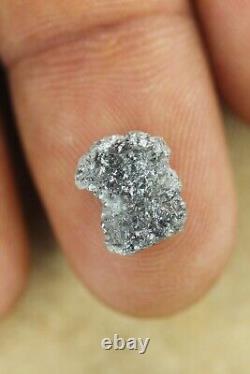 2.30ct Natural Loose Rough Diamond Silver Grey Color Raw Irregular Shape Diamond