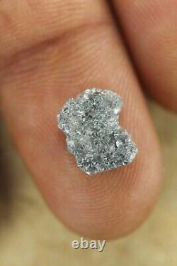 2.30ct Natural Loose Rough Diamond Silver Grey Color Raw Irregular Shape Diamond