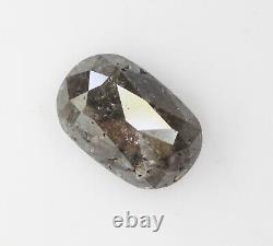 2.37 Ct Natural Oval Cut Loose Diamond Grey Color oval Rustic diamond for Ring