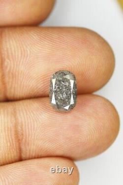 2.37 Ct Natural Oval Cut Loose Diamond Grey Color oval Rustic diamond for Ring